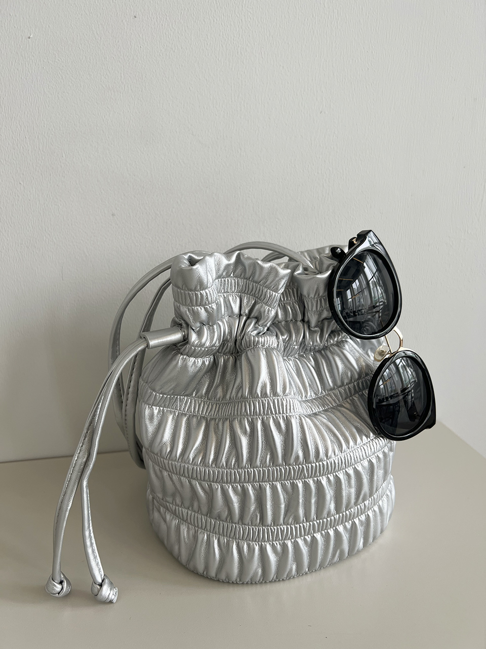 Lauren Fritz Shirring Shoulder Bag