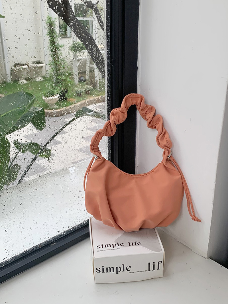 Jolly Shirred Round String Mini Shoulder Bag