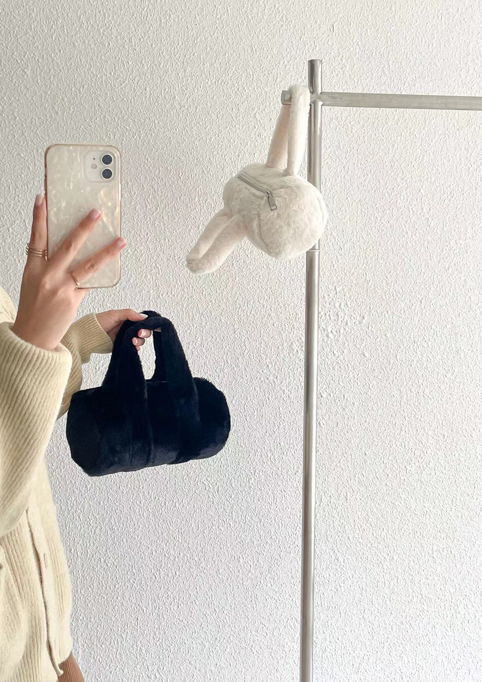 Yand Fur Mini Tote Bag