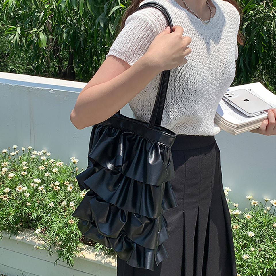 Sharif Frill Frits Shoulder Bag