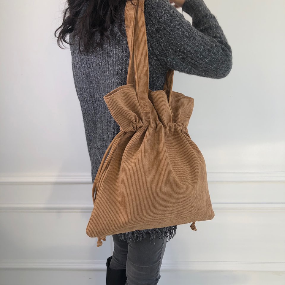 Corduroy Big Shoulder Eco Bag