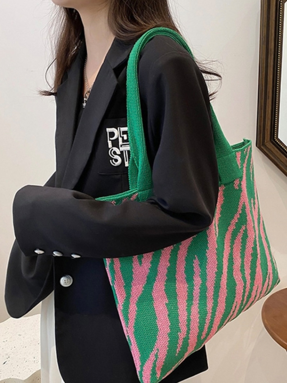 Knitted Big Eco Bag (4 colors)