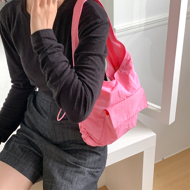 Catherine Pocket Shirring Side String Shoulder Bag