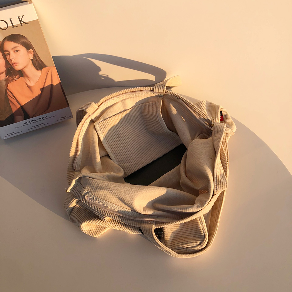 Corduroy eco bag