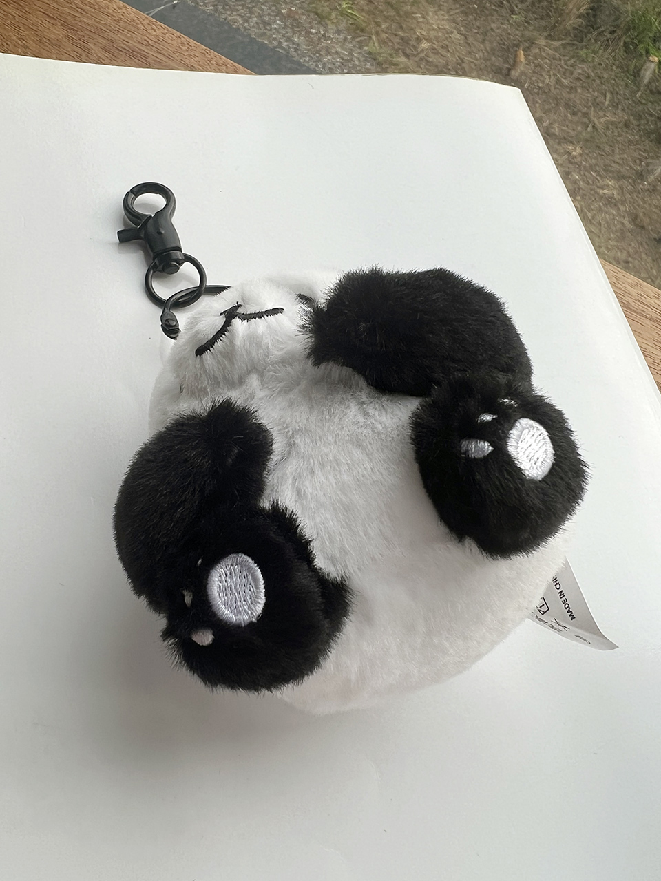 Cute Panda Plush Keychain Bag Charm