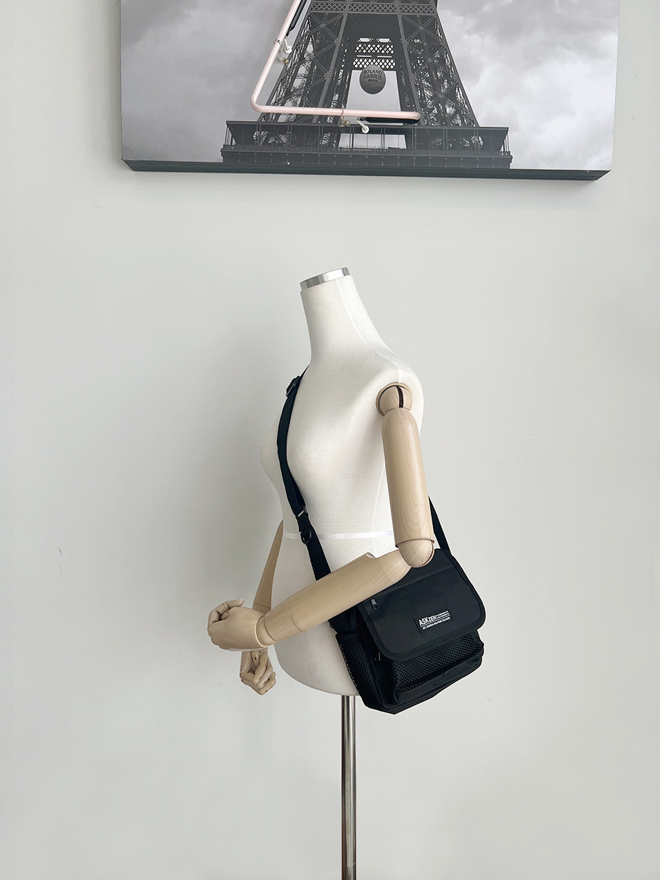 Canvas Zipper Mini Shoulder Bag