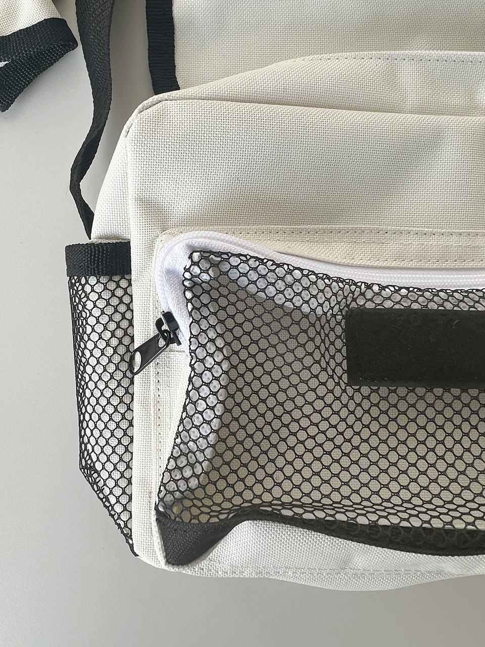 Canvas Zipper Mini Shoulder Bag