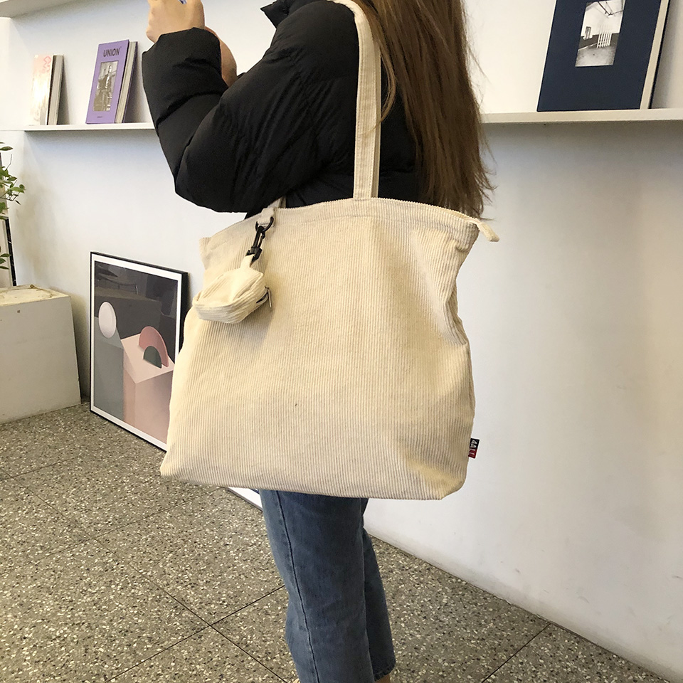 Corduroy eco bag
