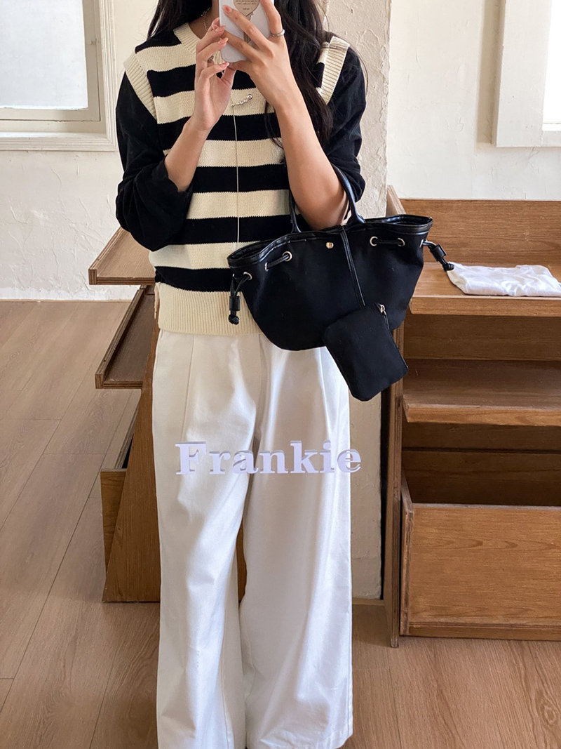 Canvas bag pouch set