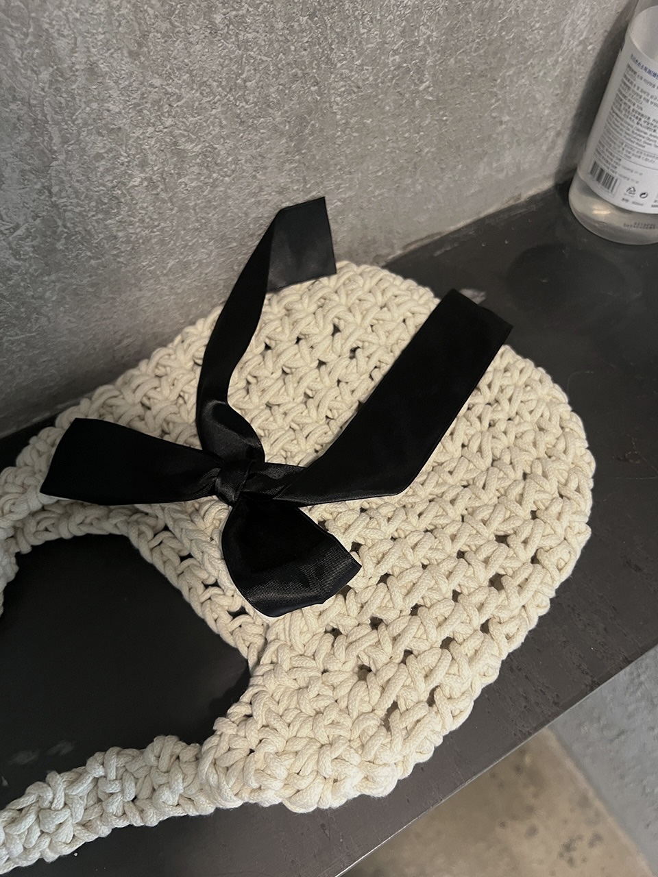 Ribbon Ballet Core Knit Tote Bag (5 colors)