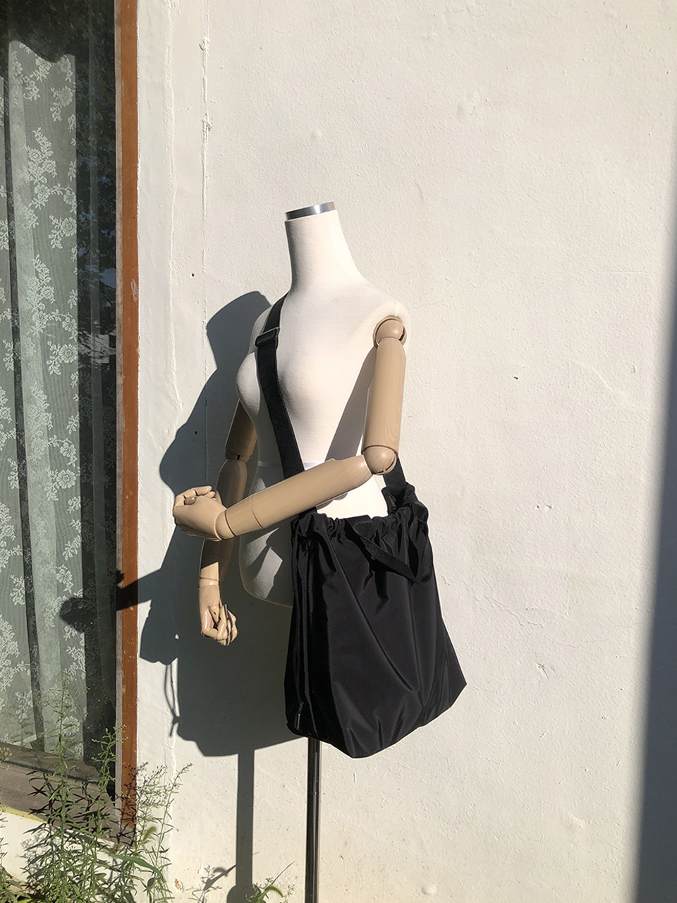 Shirring Bucket Big Crossbody Bag