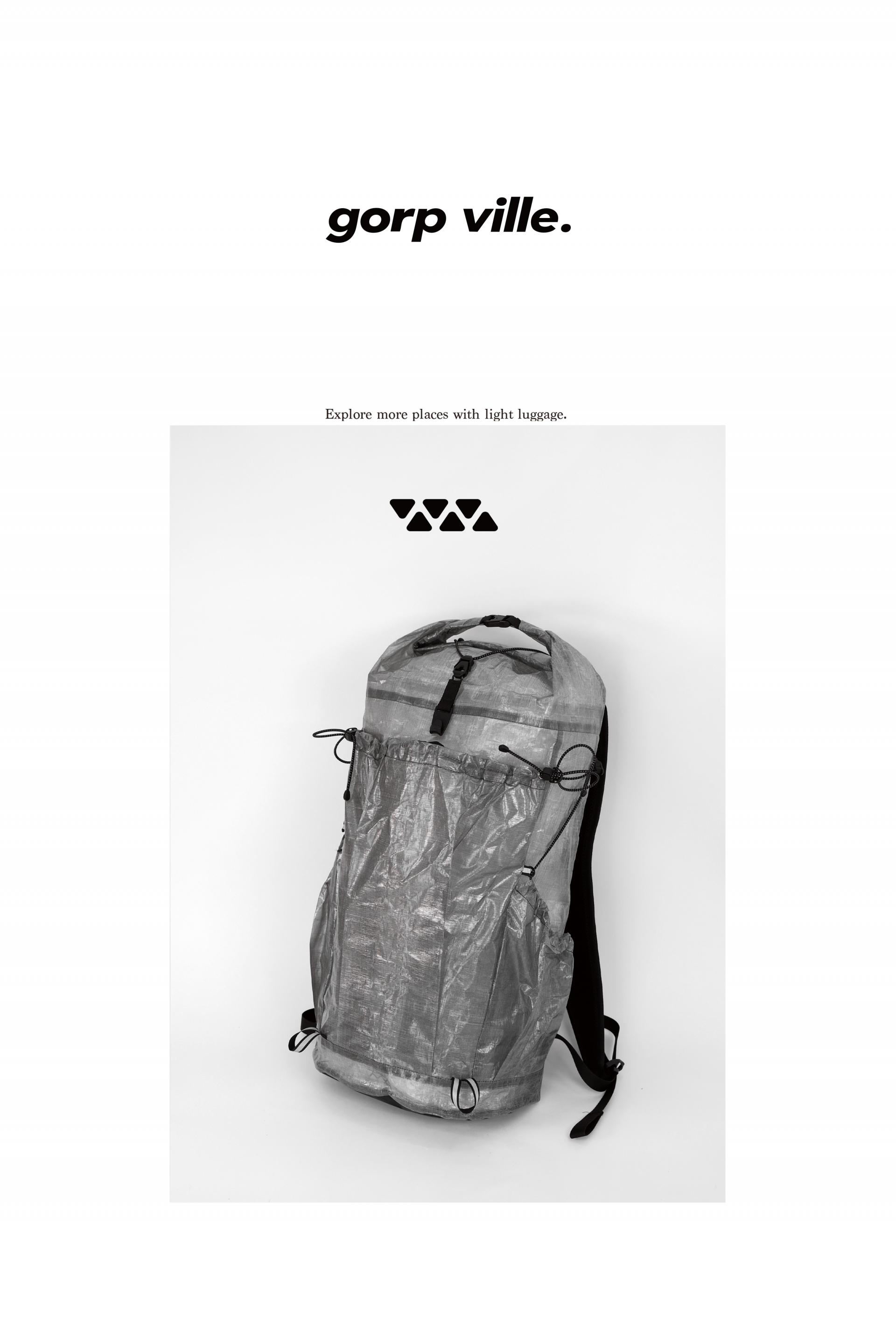 GB-03 (B type) DYNEEMA® ROLL-TOP / 25L(주문제작) / 다이니마 25L롤탑 배낭 B-타입