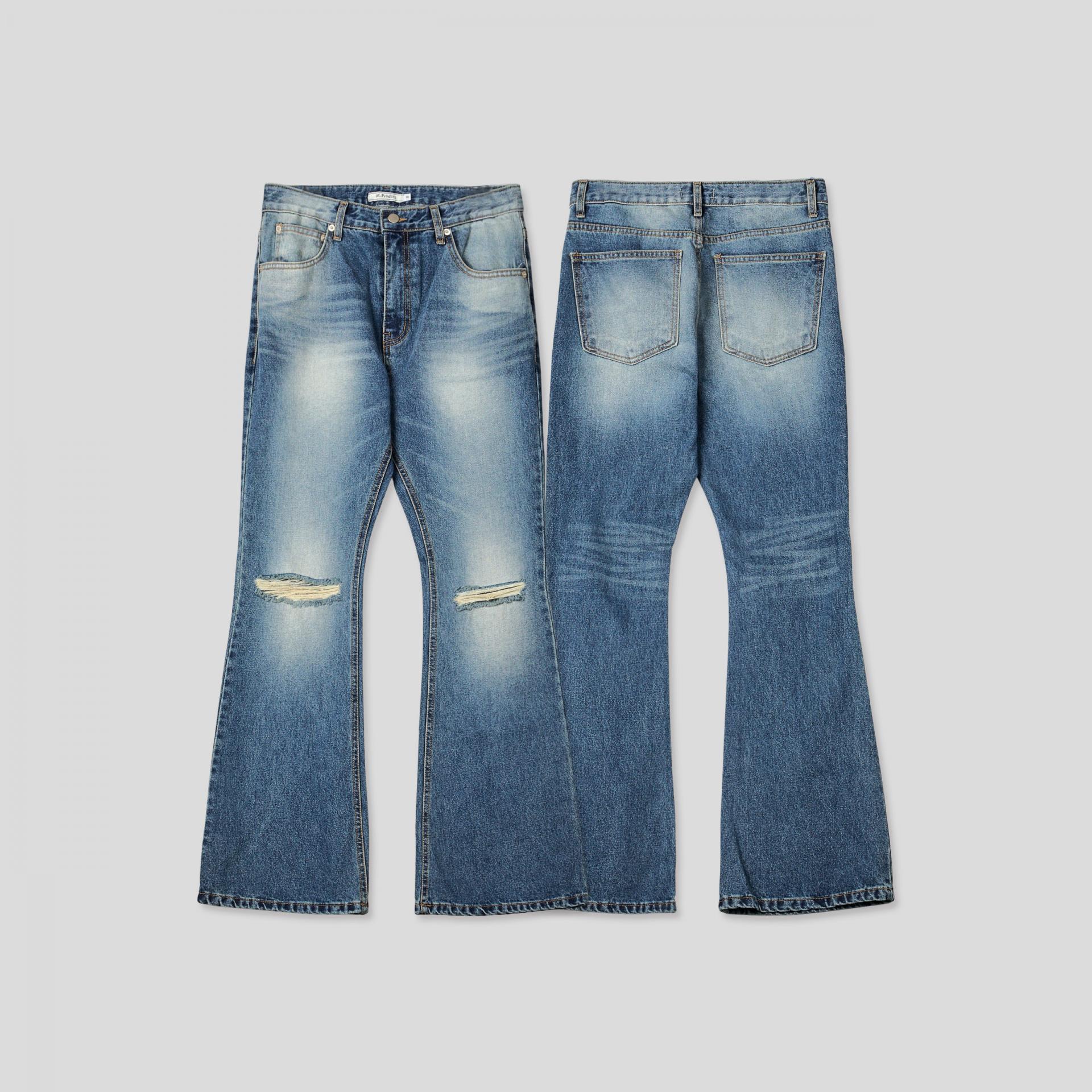 남자 슬림 부츠컷 데님