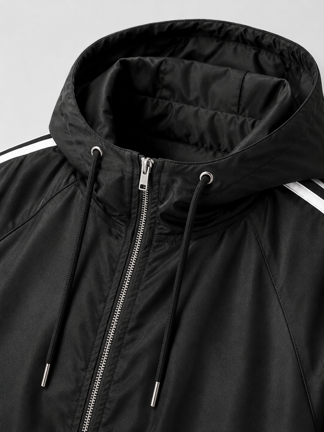 Unisex 투웨이 더블 라인 후드 바람막이 (2 colors)