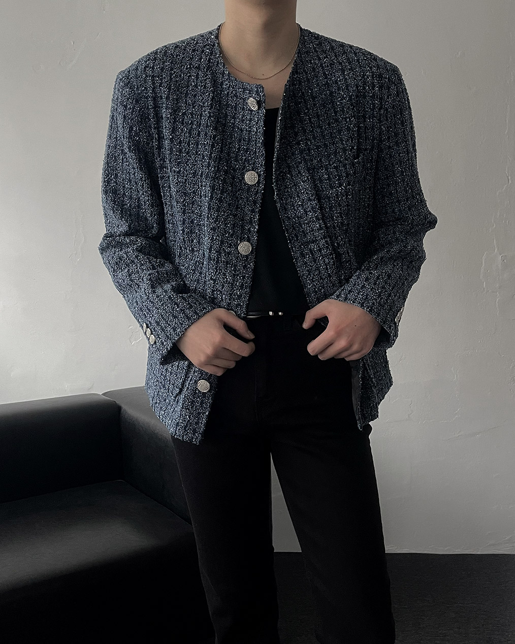 남자 트위드 자켓 코디