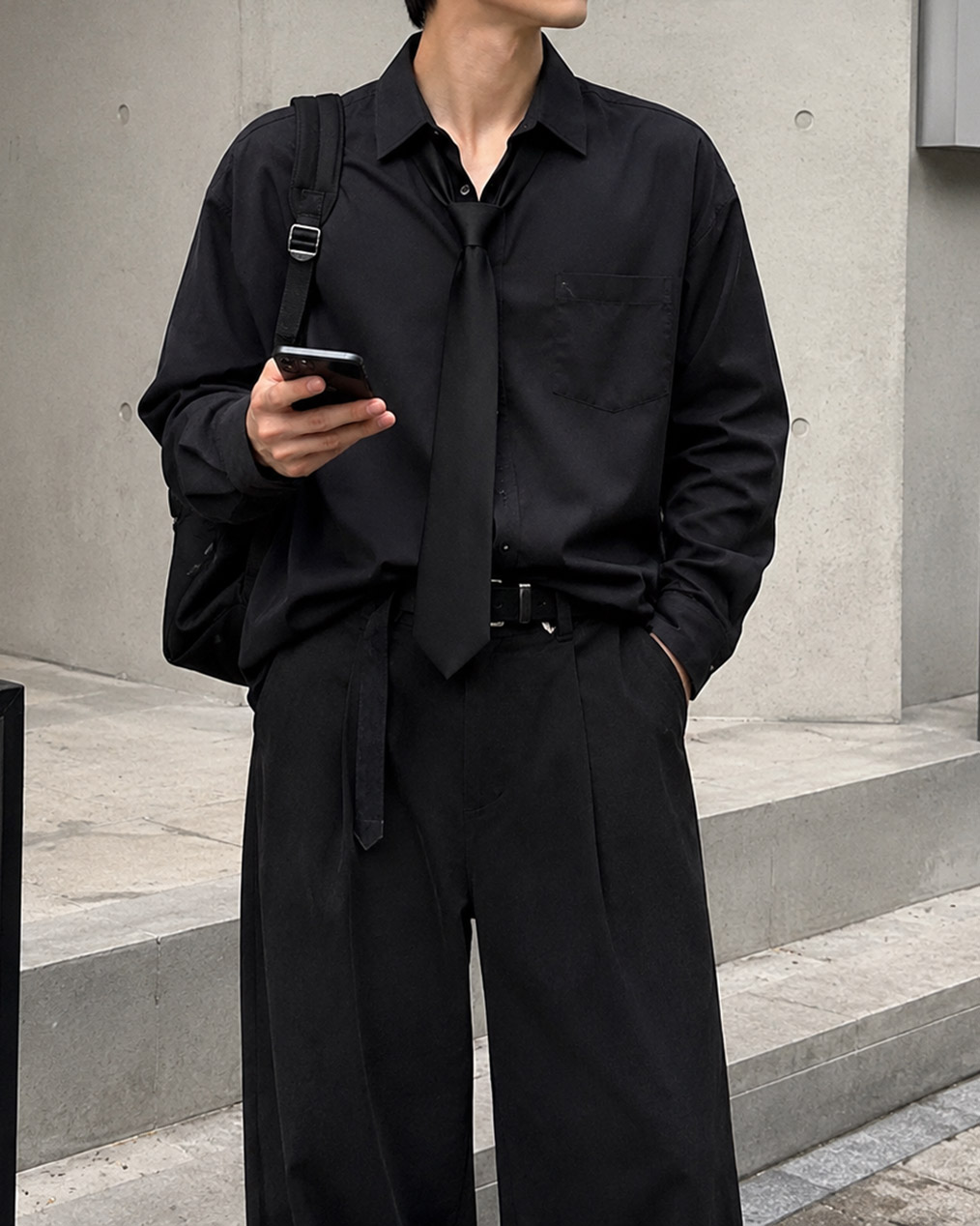 [SET] 퓨어 타이 레이어드 셔츠 (3 colors)