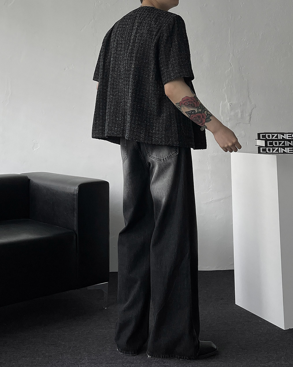 남자 트위드 자켓 코디