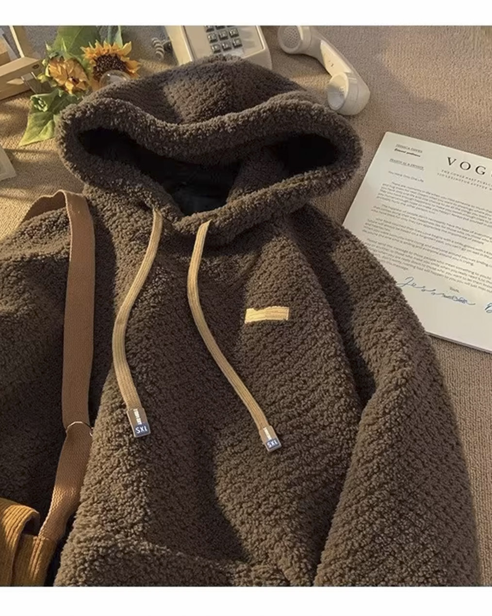 남자 기모 패치 후드 티셔츠