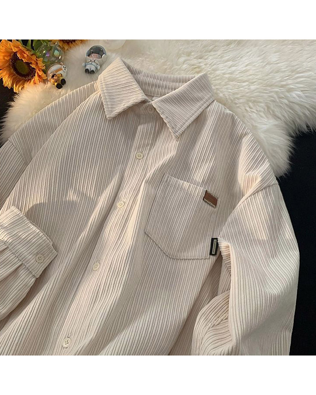 남자 코듀로이 긴팔 셔츠