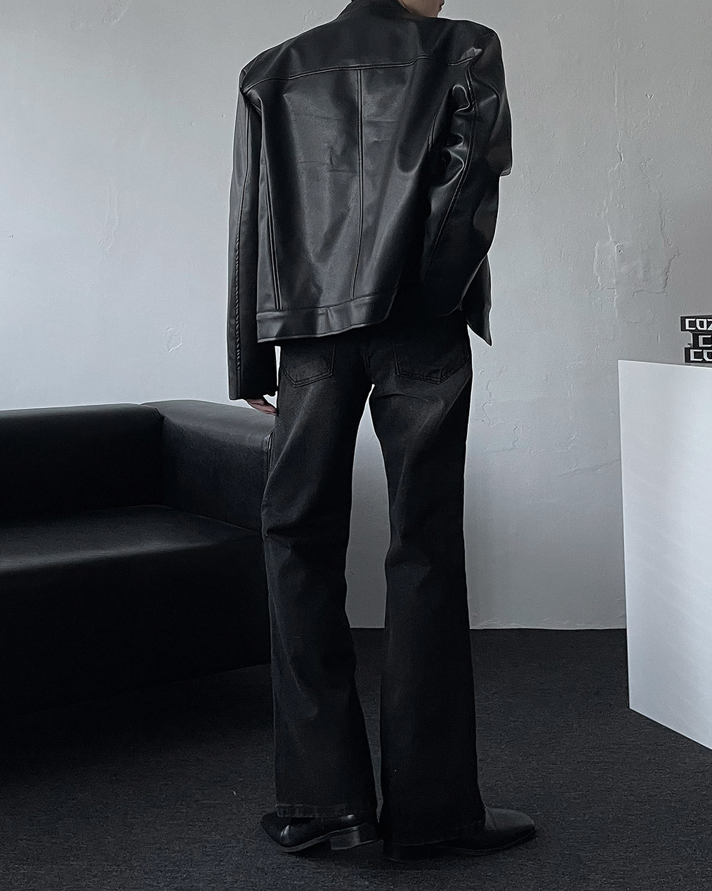 남자 어깨 패드 자켓