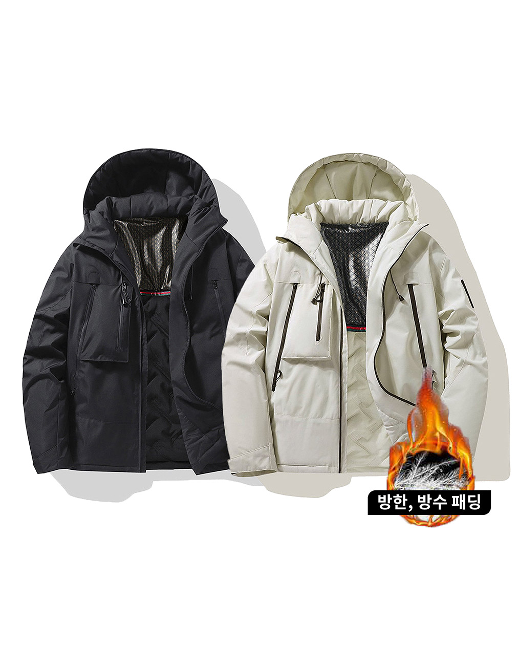남자 후드 패딩 점퍼