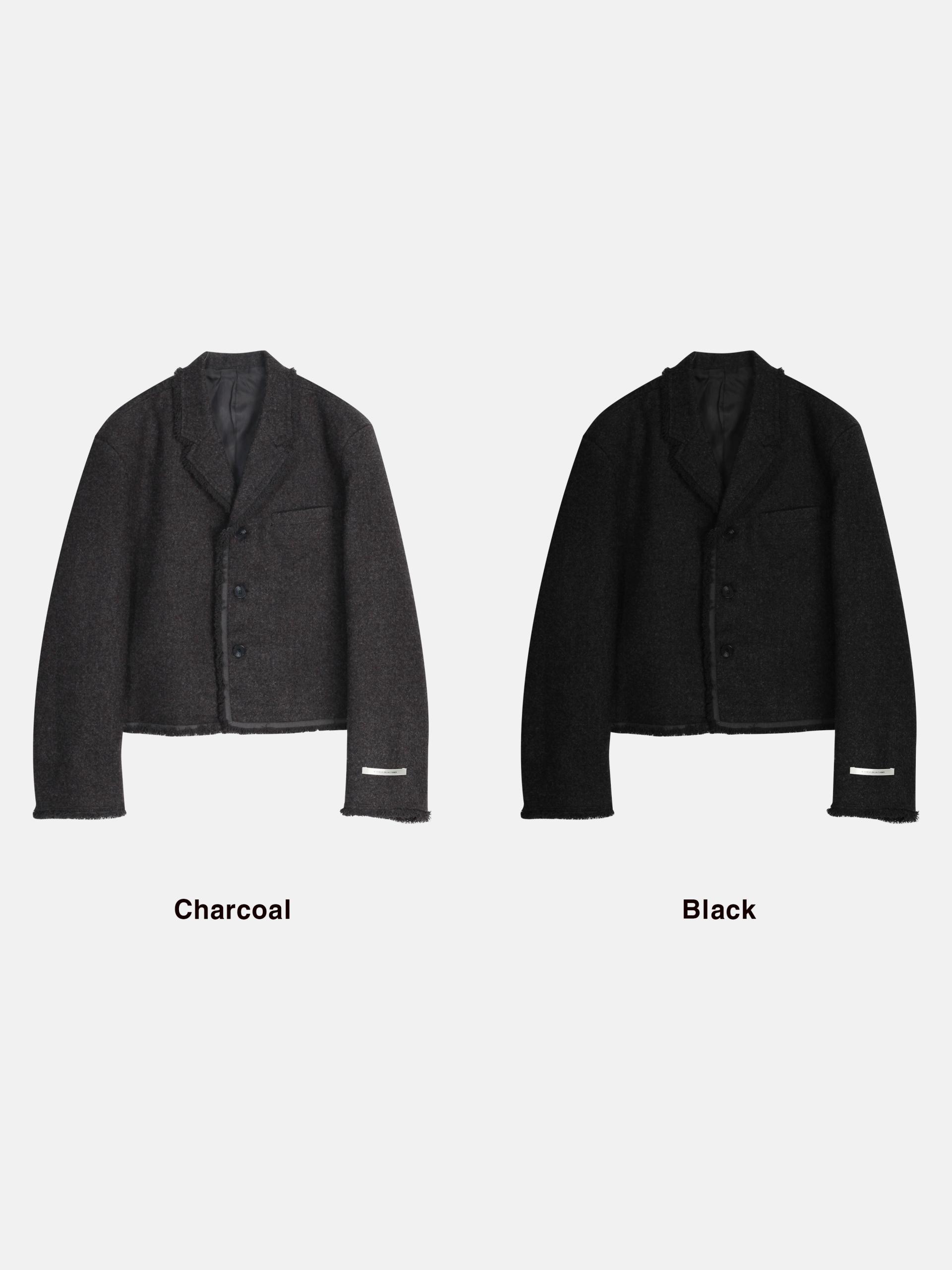 남자 오버핏 크롭 자켓