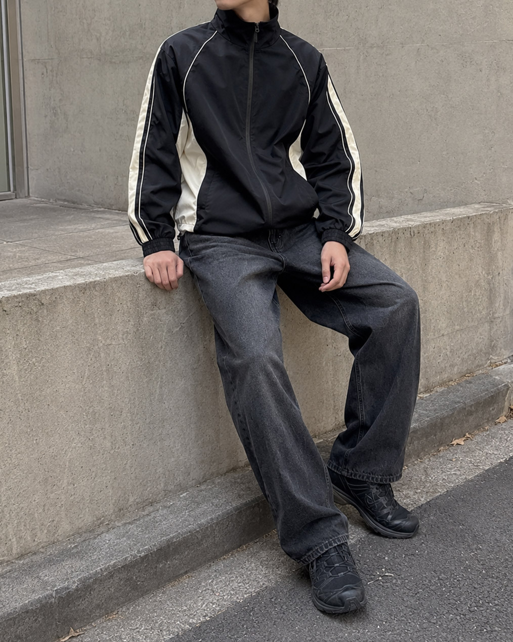 남자 바람막이 코디