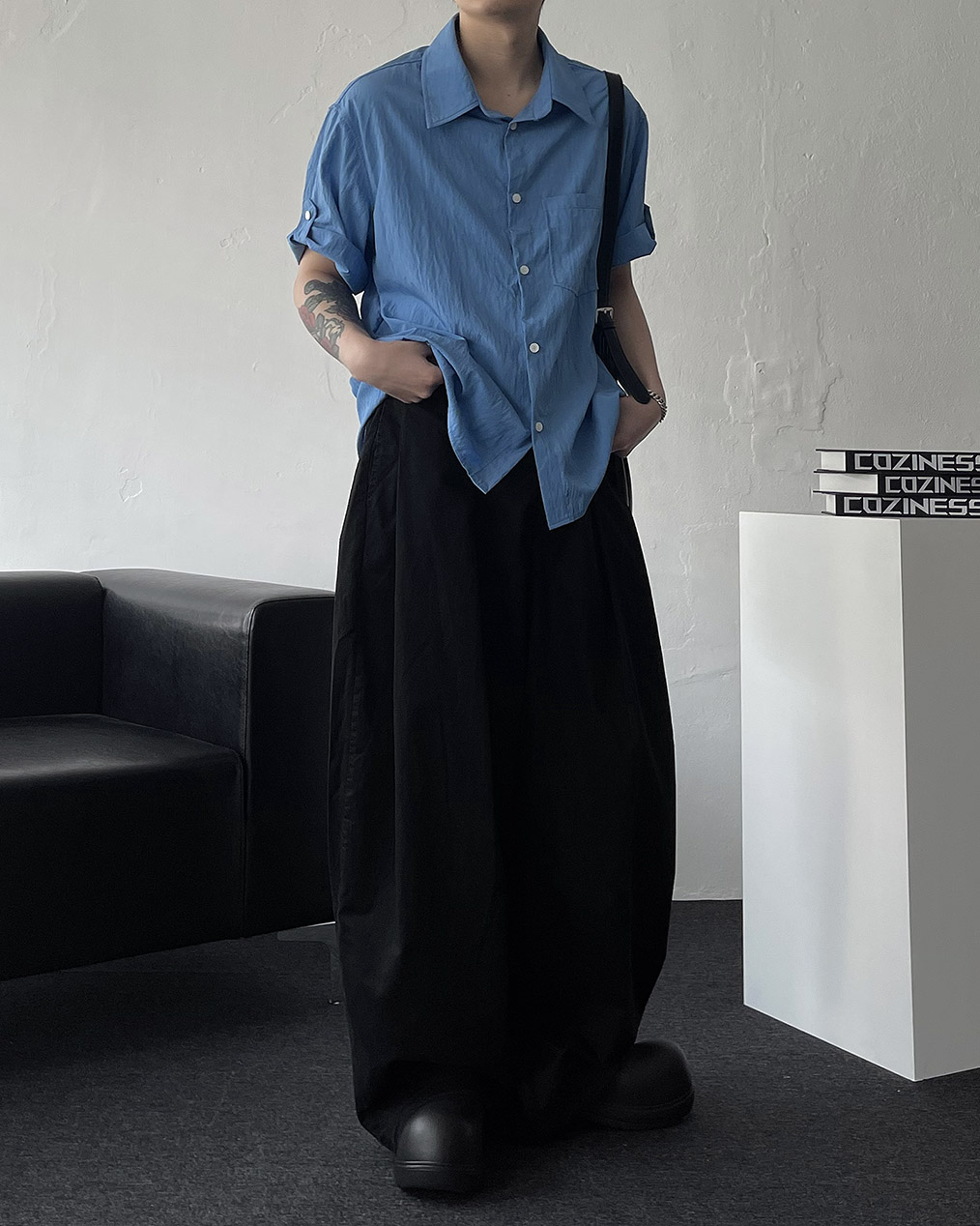 커플 레더 숄더백