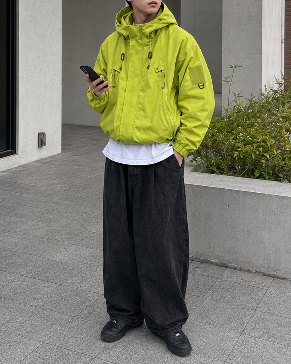 남자 후드 바람막이
