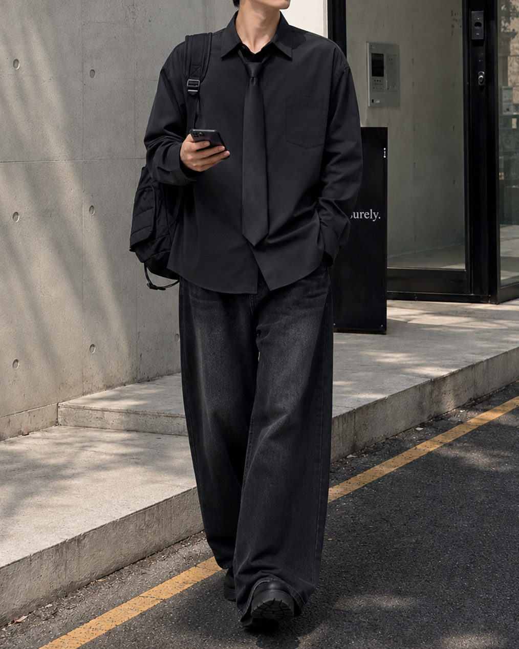 [SET] 퓨어 타이 레이어드 셔츠 (3 colors)