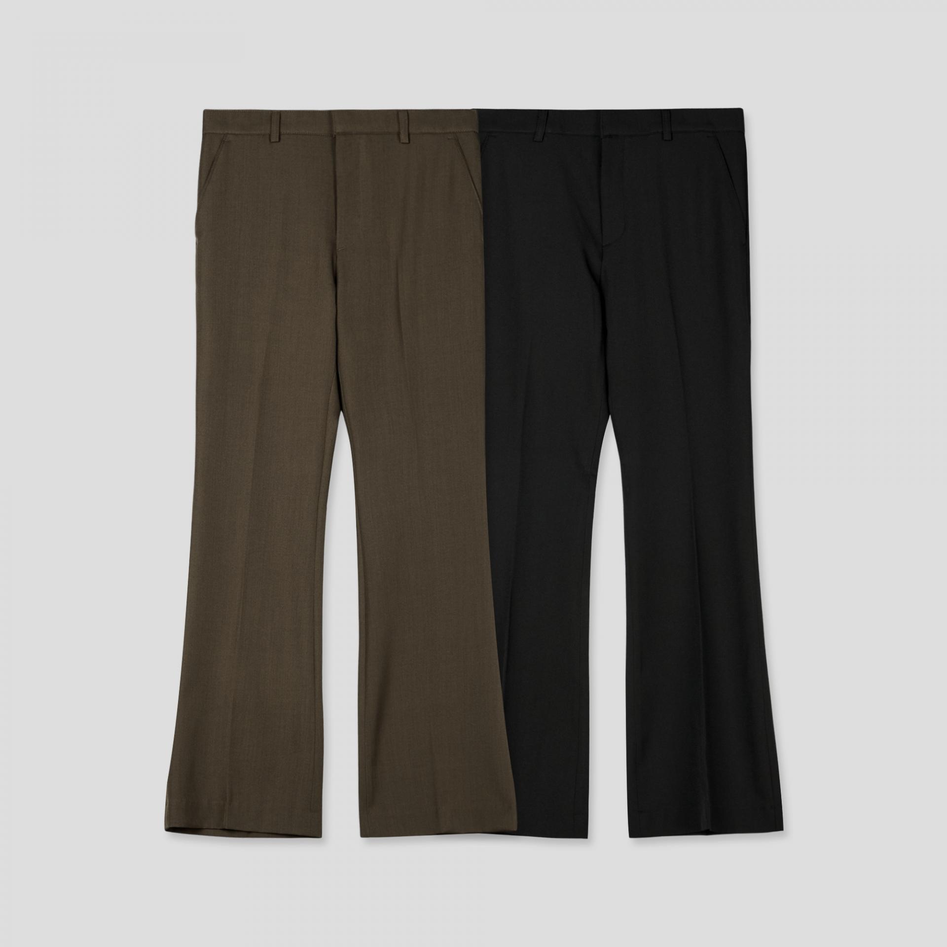 남자 슬림 스판 슬랙스