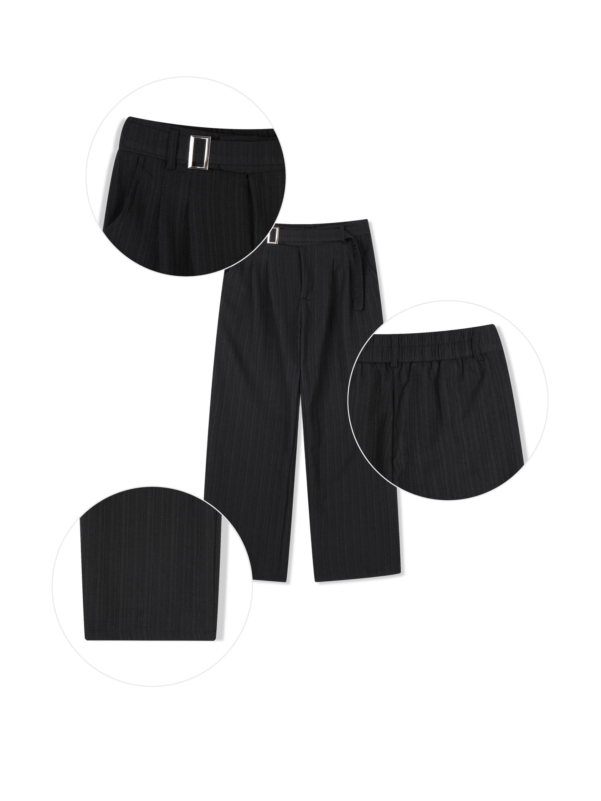 DDP 로메로 쿨링 세미 와이드 벨트 슬랙스 (2 colors)