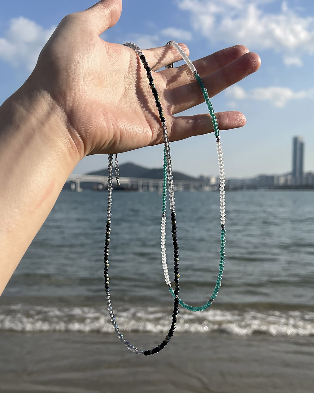 비즈 목걸이