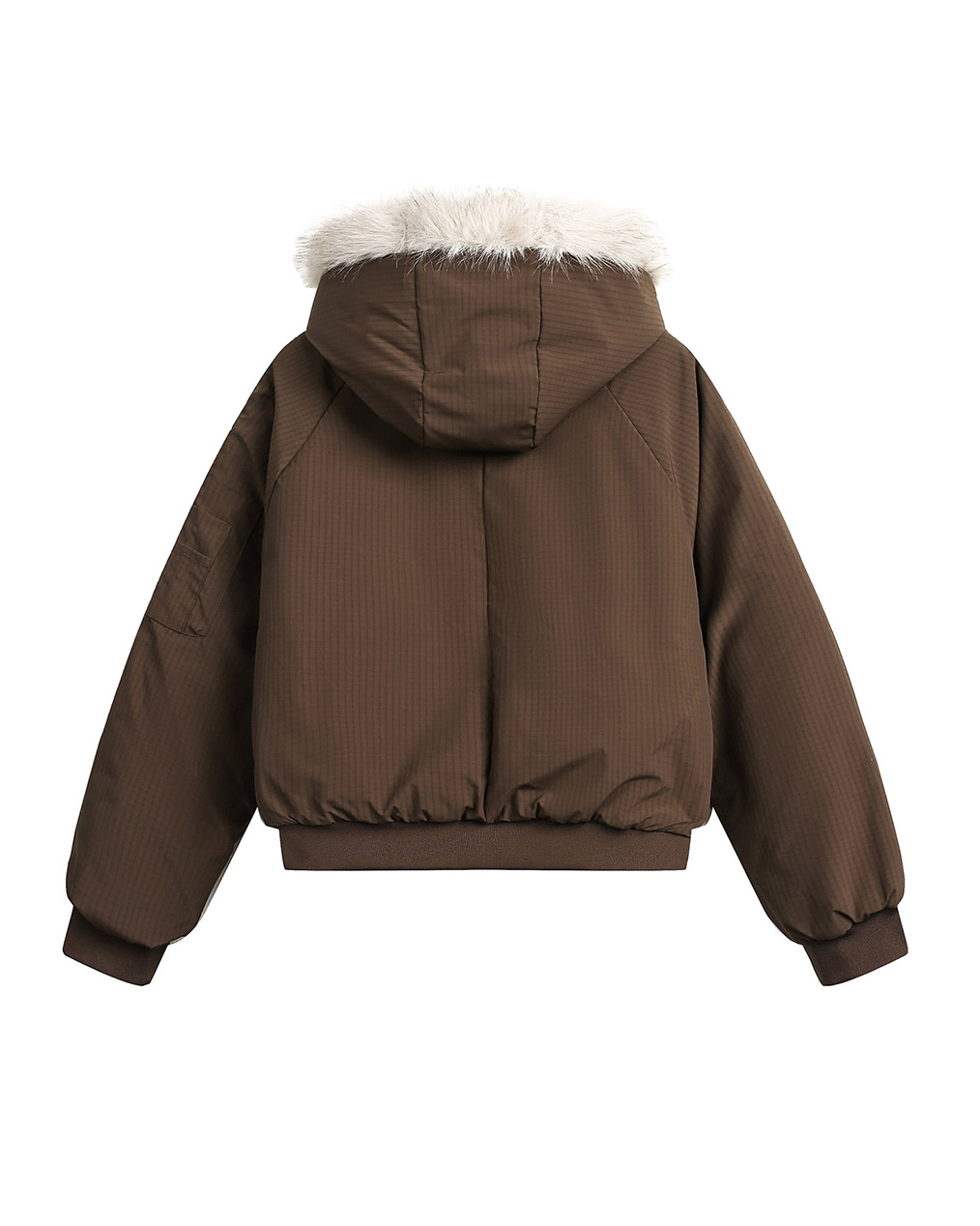 남자 크롭 후드 패딩