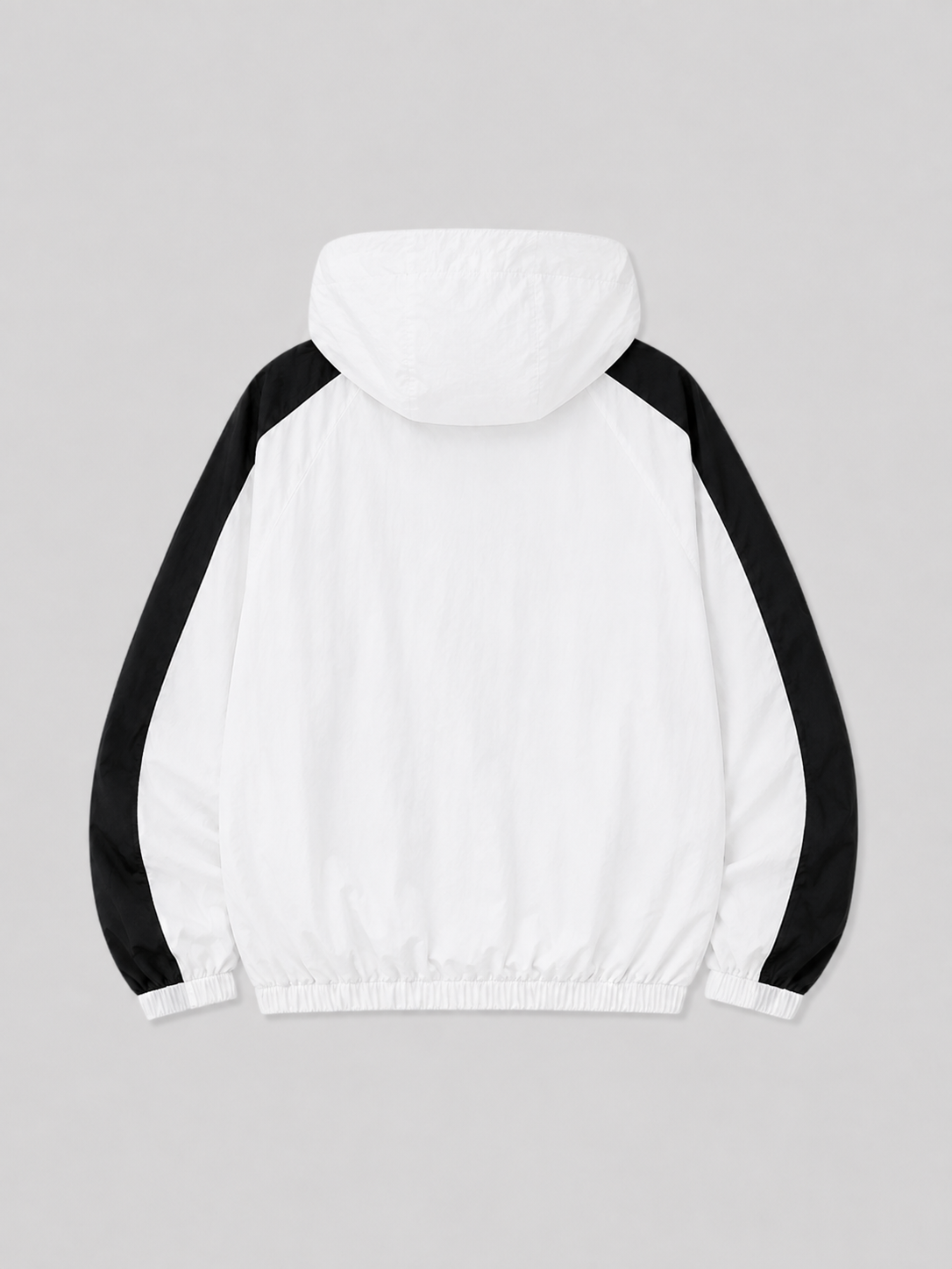 [Unisex] 원라인 후드 배색 바람막이 (2 colors)