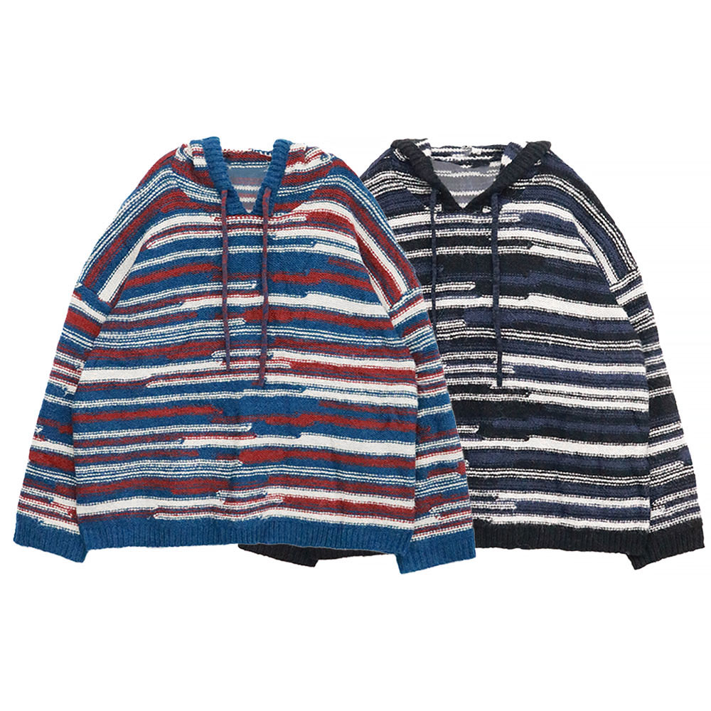 남자 오버핏 단가라 니트