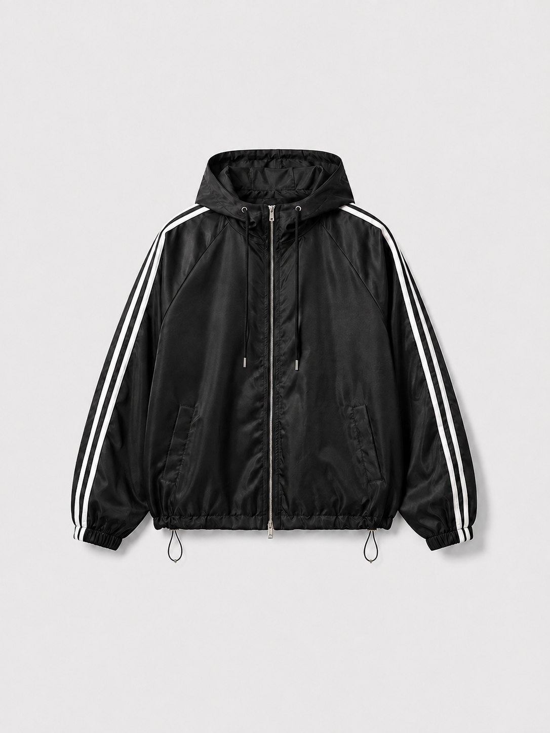 Unisex 투웨이 더블 라인 후드 바람막이 (2 colors)