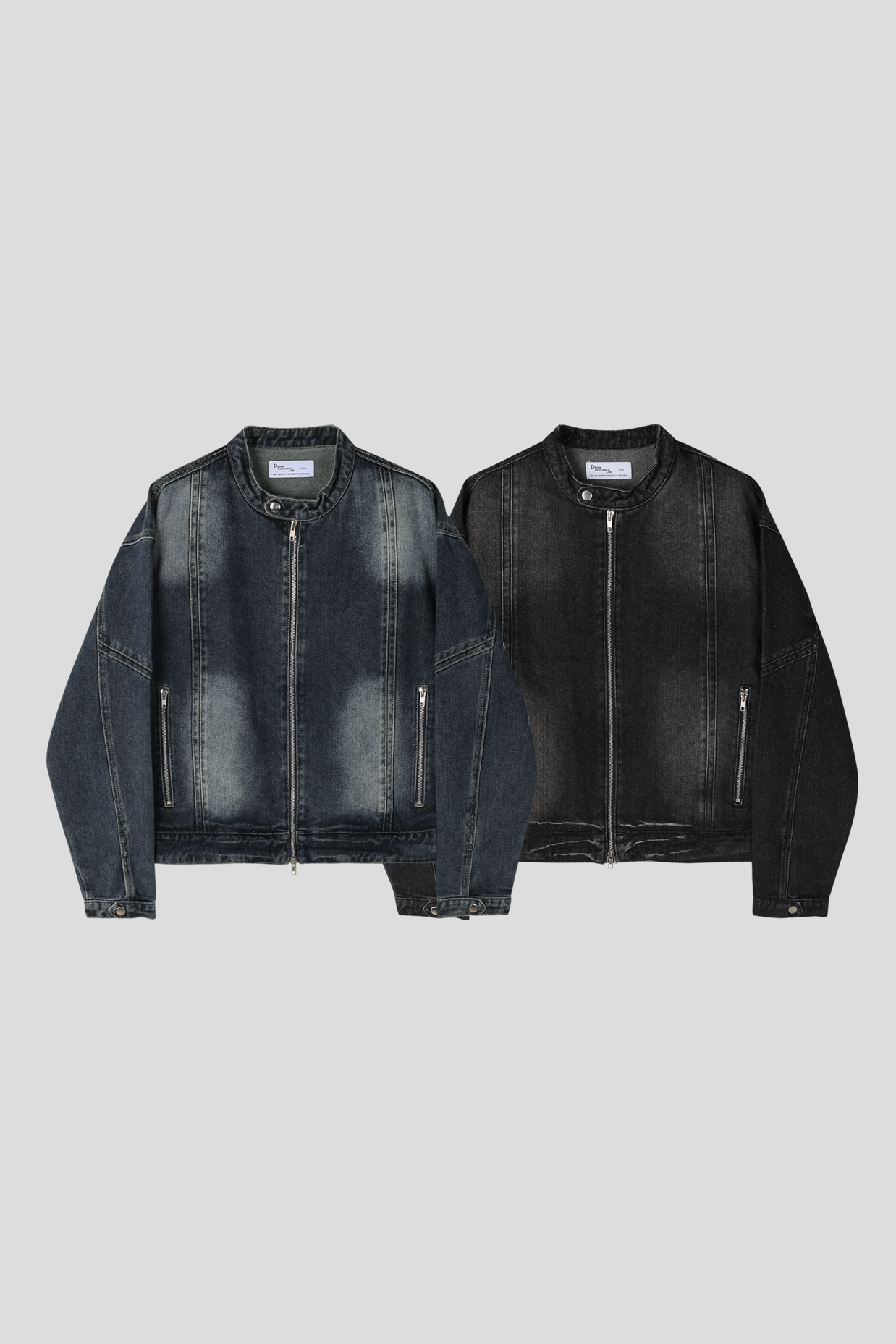 남자 바이커 데님 자켓