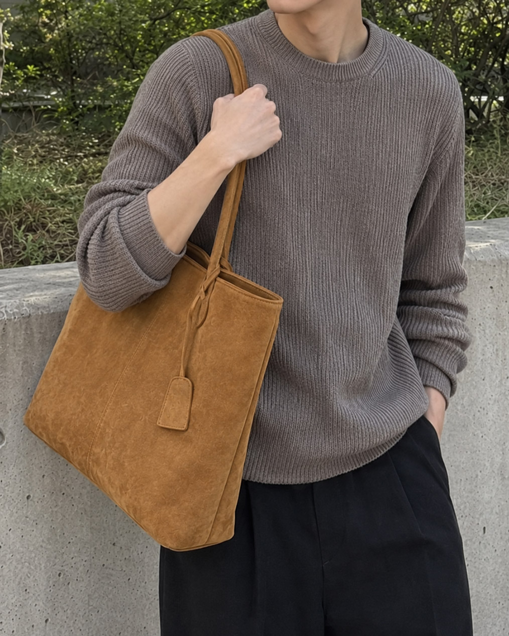 OV 스웨이드 스트랩 숄더백 (3 colors)