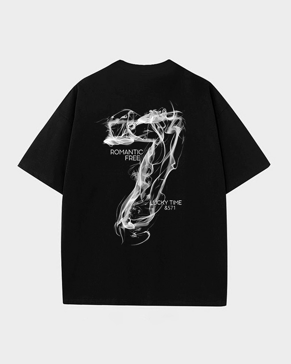 남자 오버핏 레터링 반팔 티셔츠