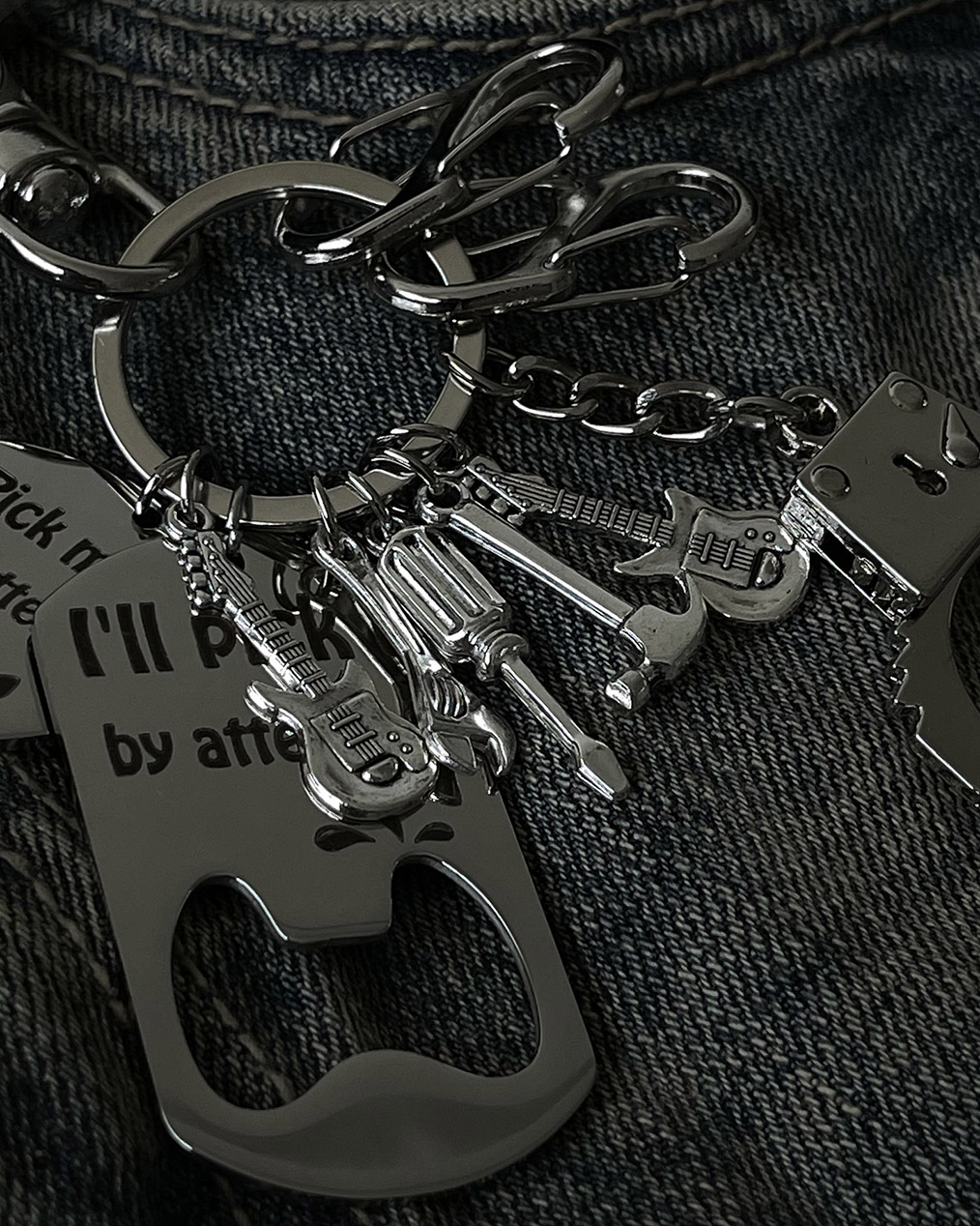 써지컬 스틸 키링