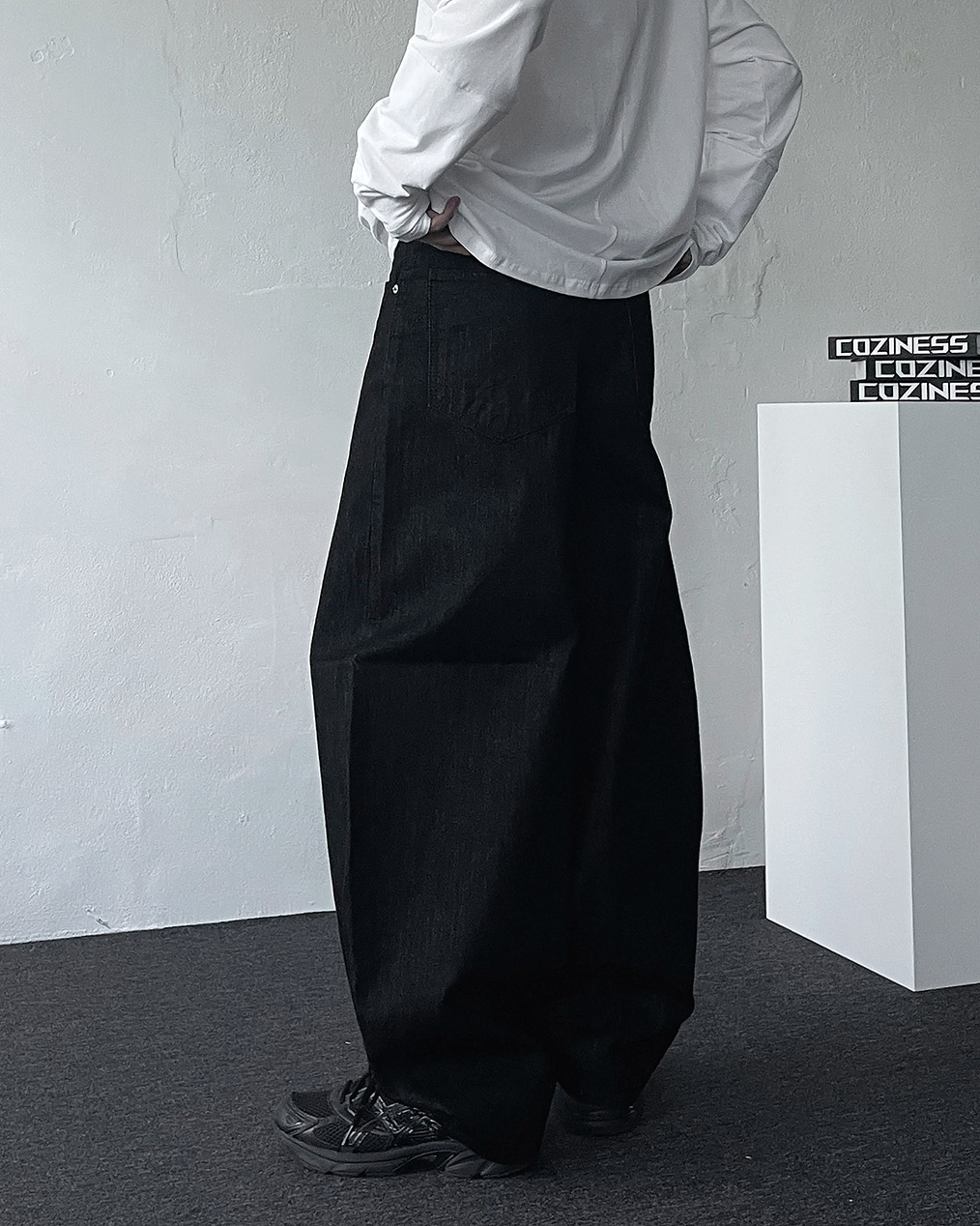 남자 벌룬핏 청바지