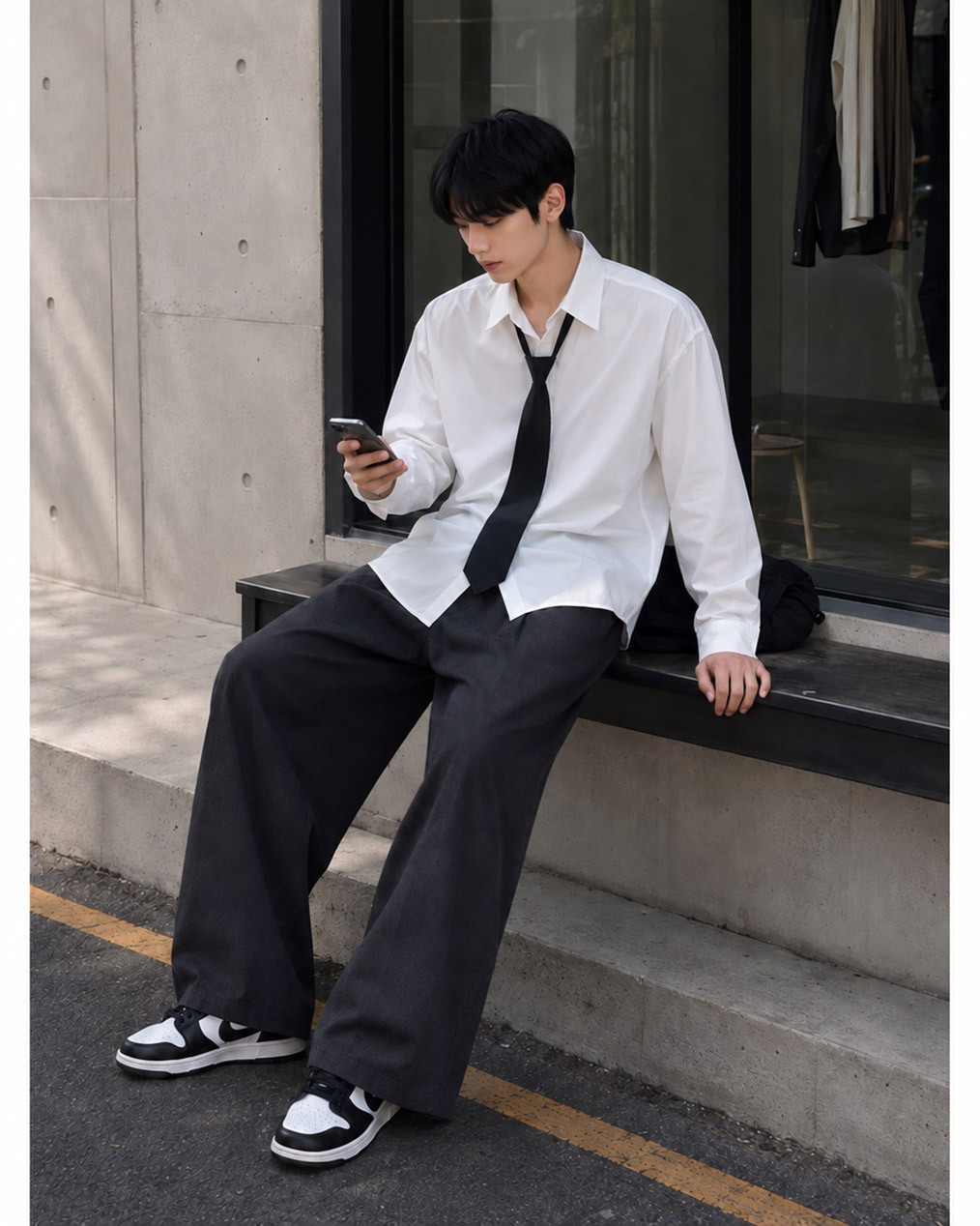 남자 넥타이 세트 셔츠