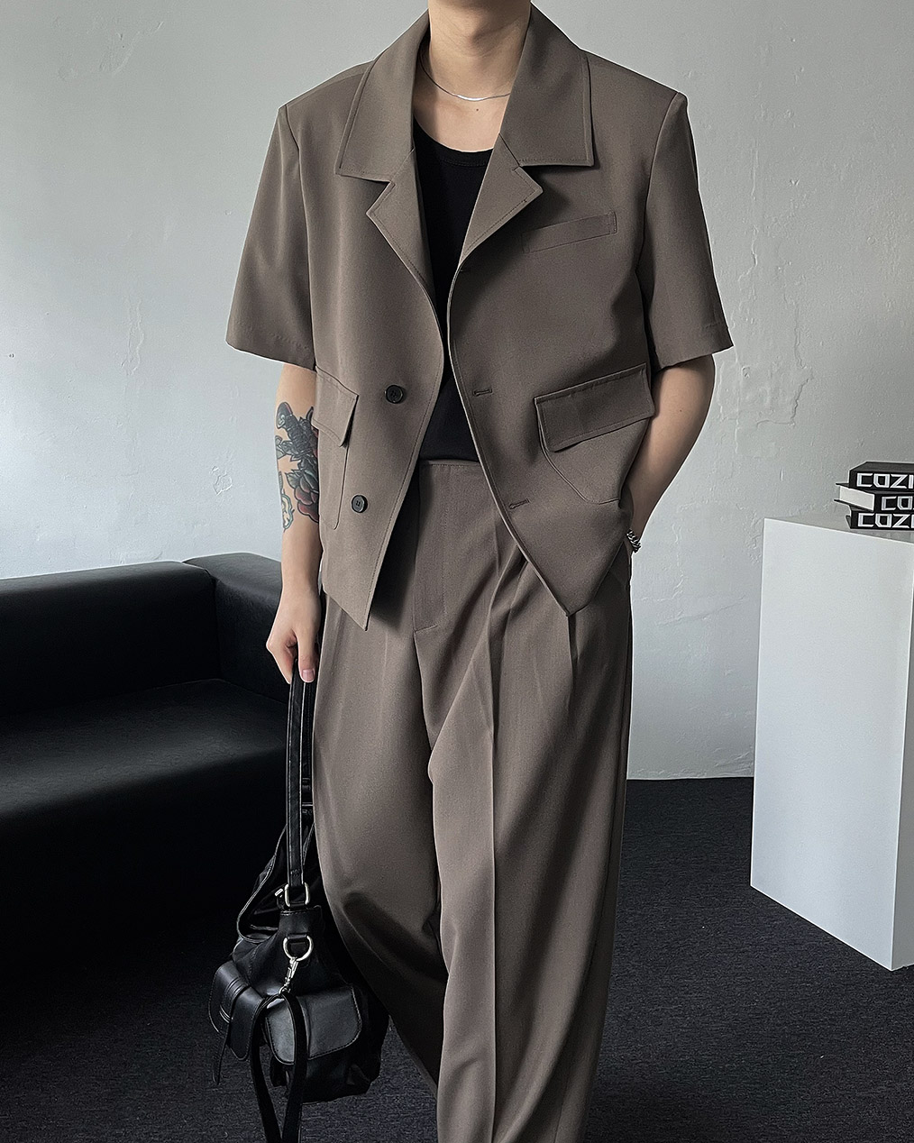 남자 여름 반팔 셋업