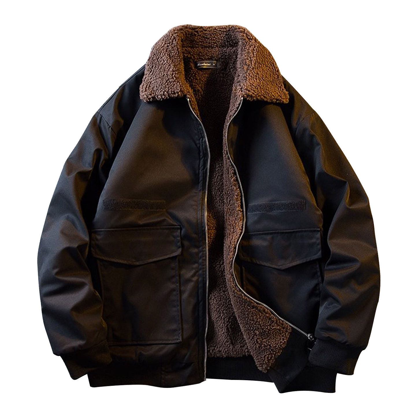 남자 양털 카라 자켓