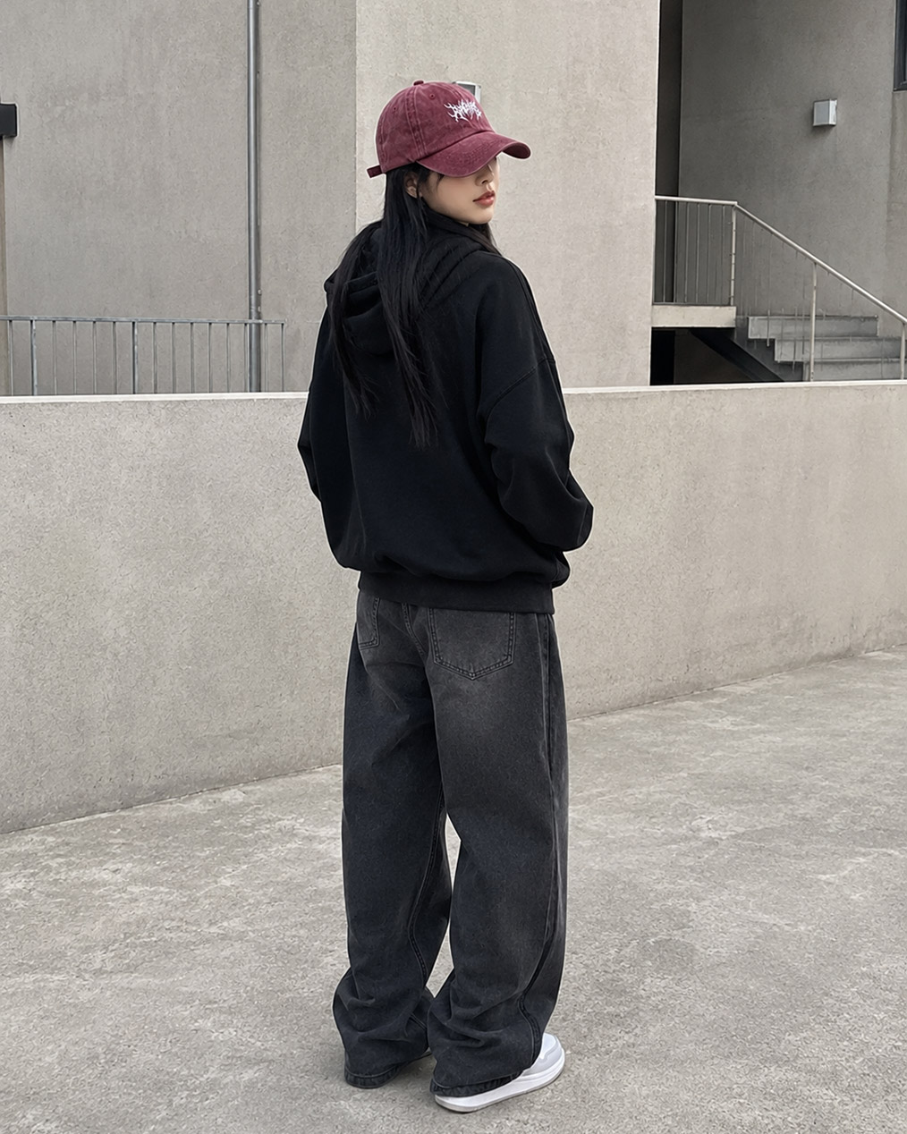 [Unisex] DP 빈티지 플레임 프린팅 볼캡 (4 colors)