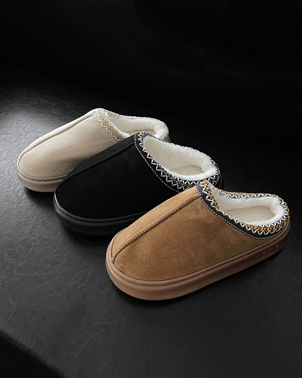 남자 키높이 어그 슬리퍼