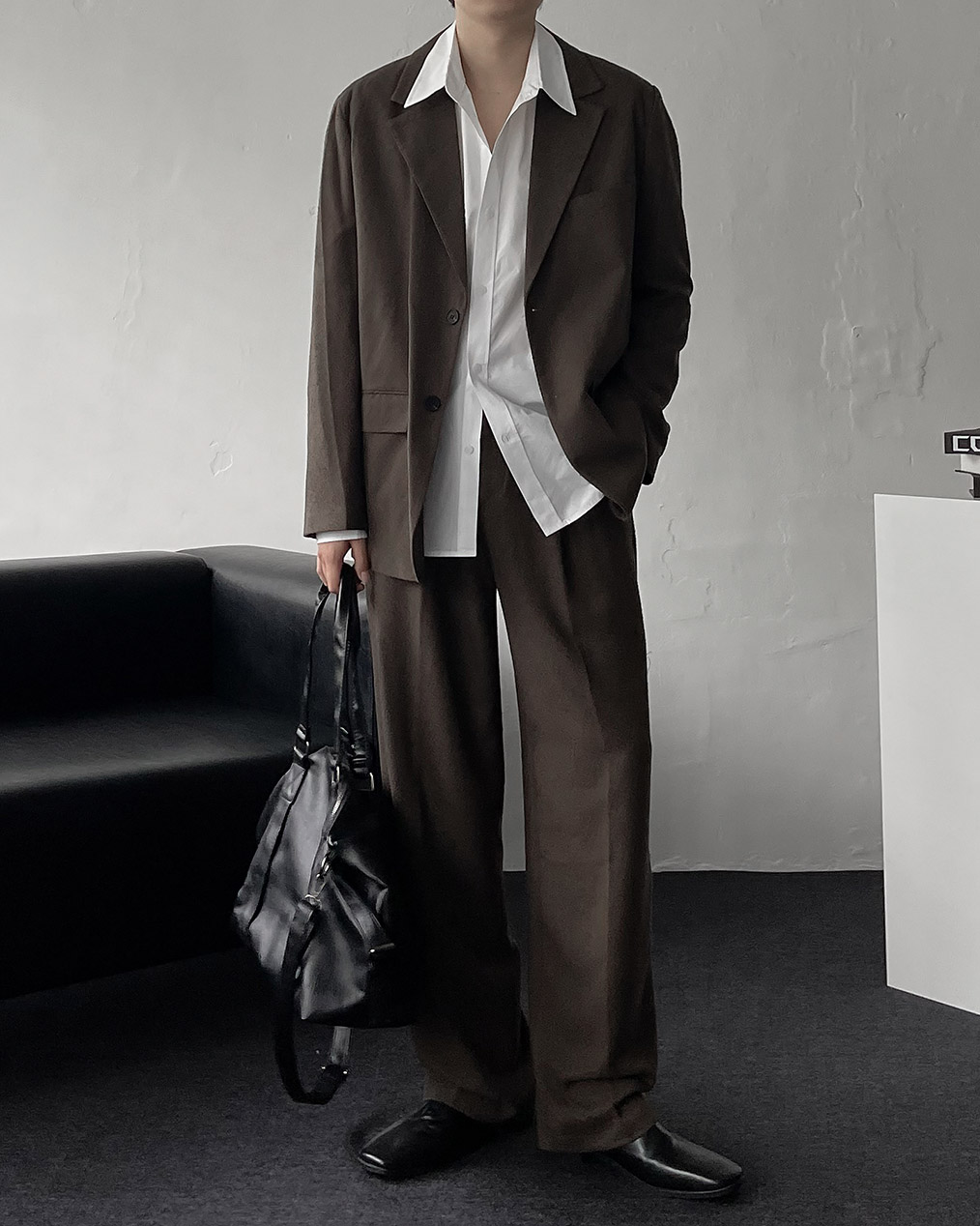 남자 박시핏 자켓