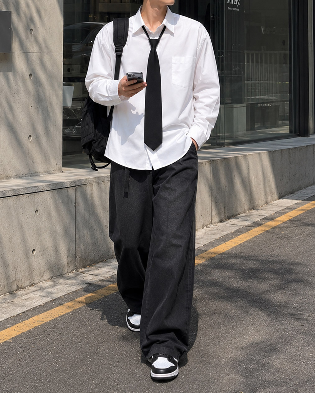 [SET] 퓨어 타이 레이어드 셔츠 (3 colors)