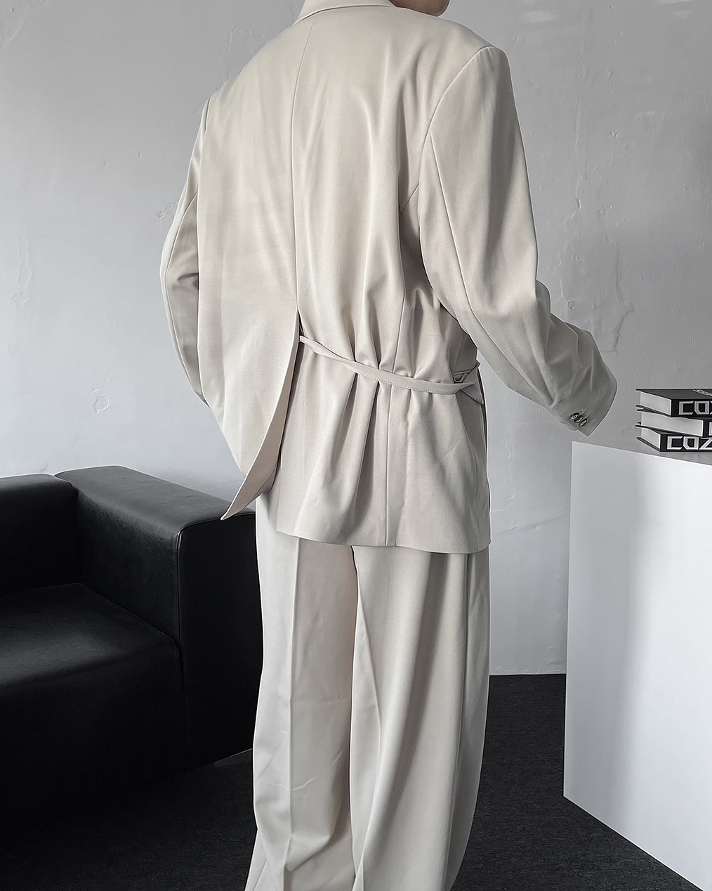 남자 오버핏 로브 자켓